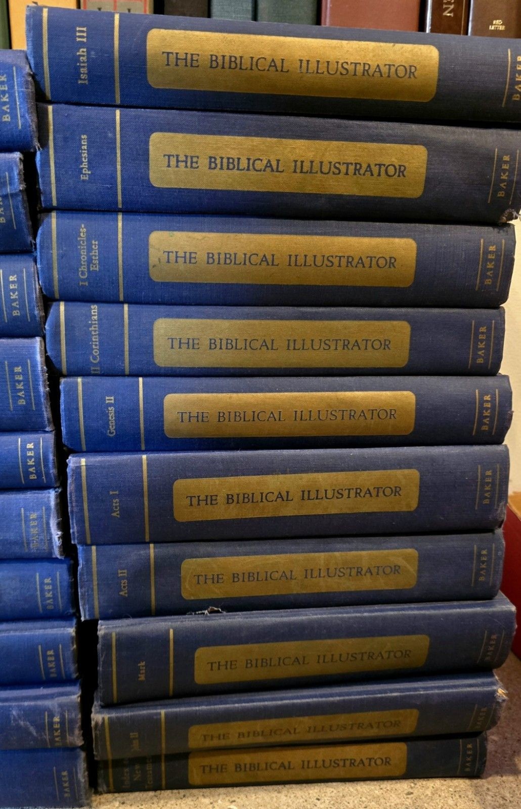 The Biblical Illustrator Commentary 1960s Cloth HC 31 Volumes J. Exell / Baker