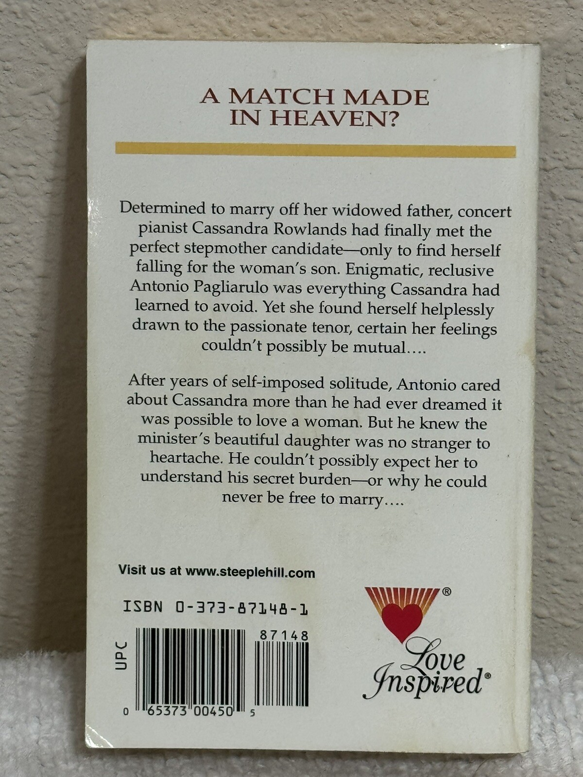 Steeple Hill Love Inspired Series Lot 4 Paperback Books