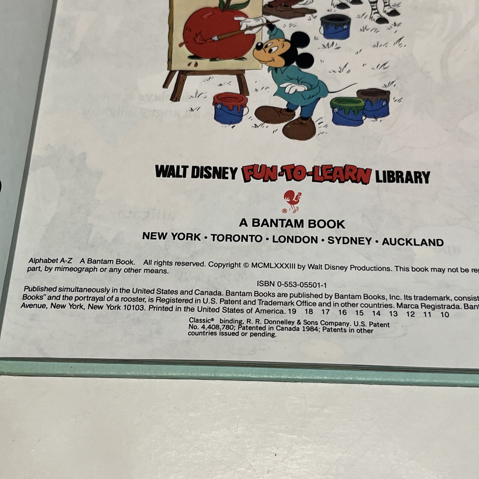 Walt Disney Fun-to-Learn Library Vol. 1, Alphabet A-Z, 1983