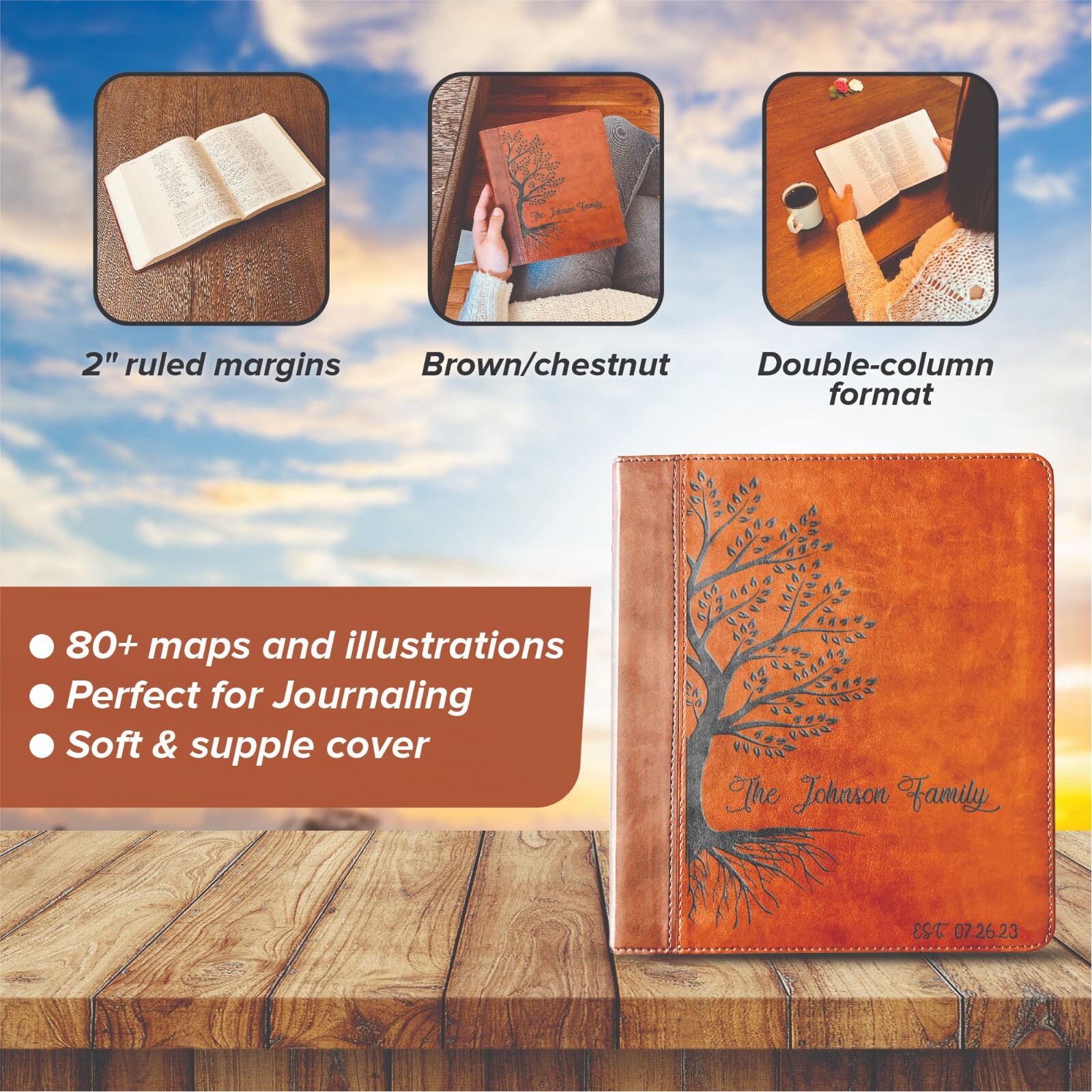 Personalized ESV Family Bible, ESV Journaling Study Family Bible, Wedding Gifts