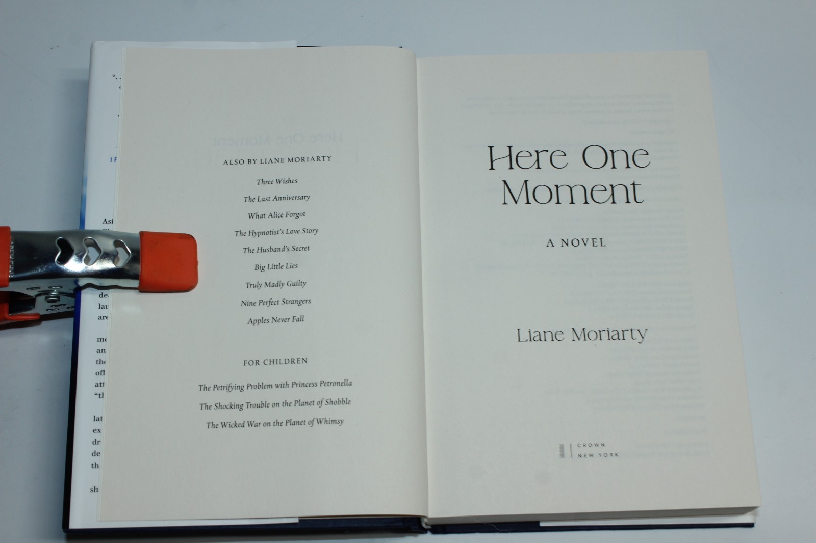 Here One Moment by Liane Moriarty (2024) SIGNED 1st Edition 1st Print HCDJ