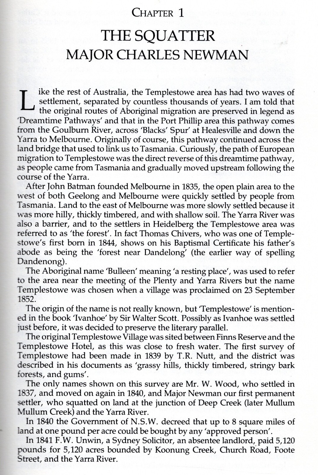 TEMPLESTOWE, Melbourne A FOLK HISTORY Pioneer era on. Hazel Poulter 114 pages.