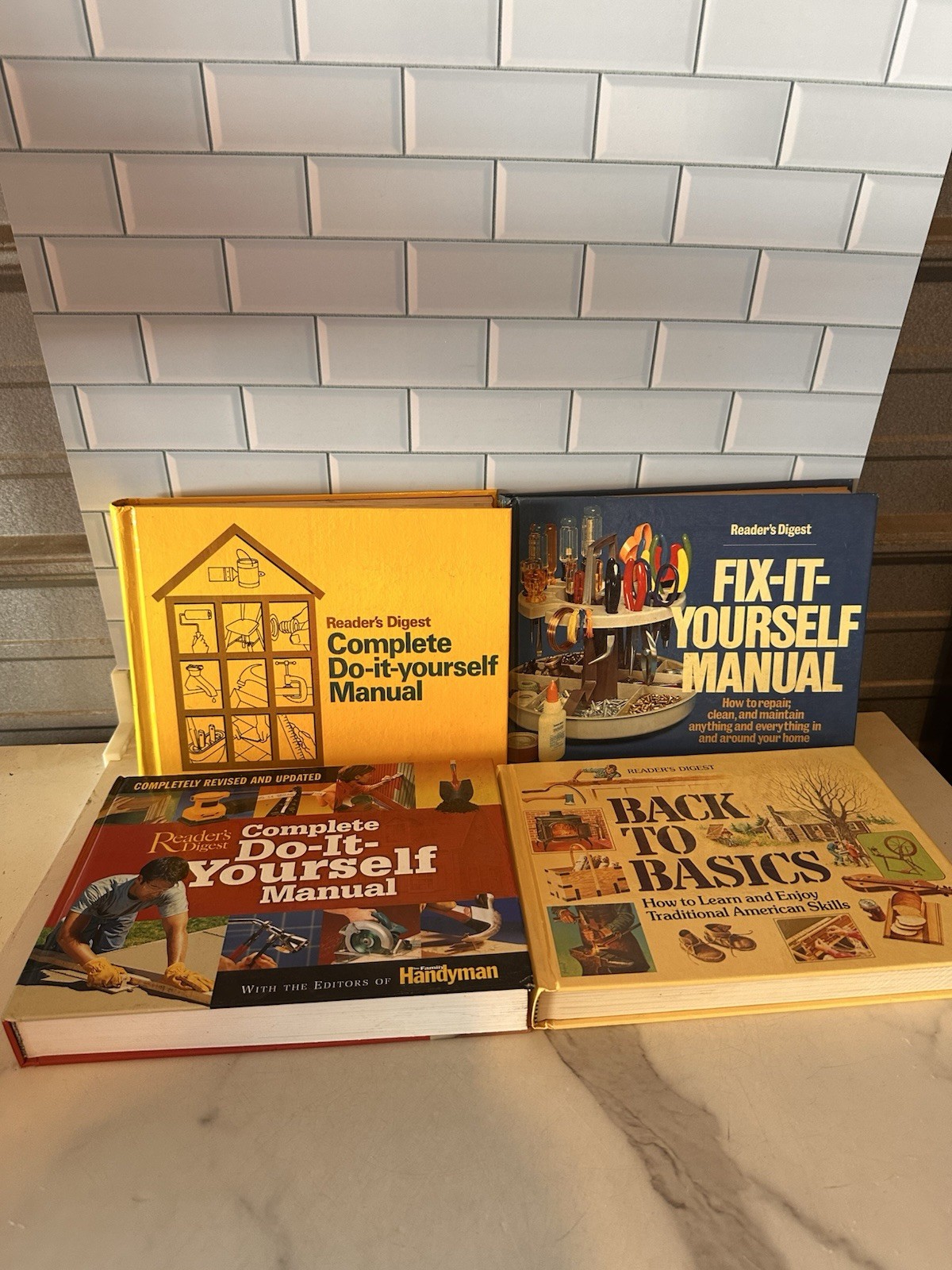 Reader’s Digest Complete Do It Fix Yourself DIY Home HC Book Manuals Lot Of 4