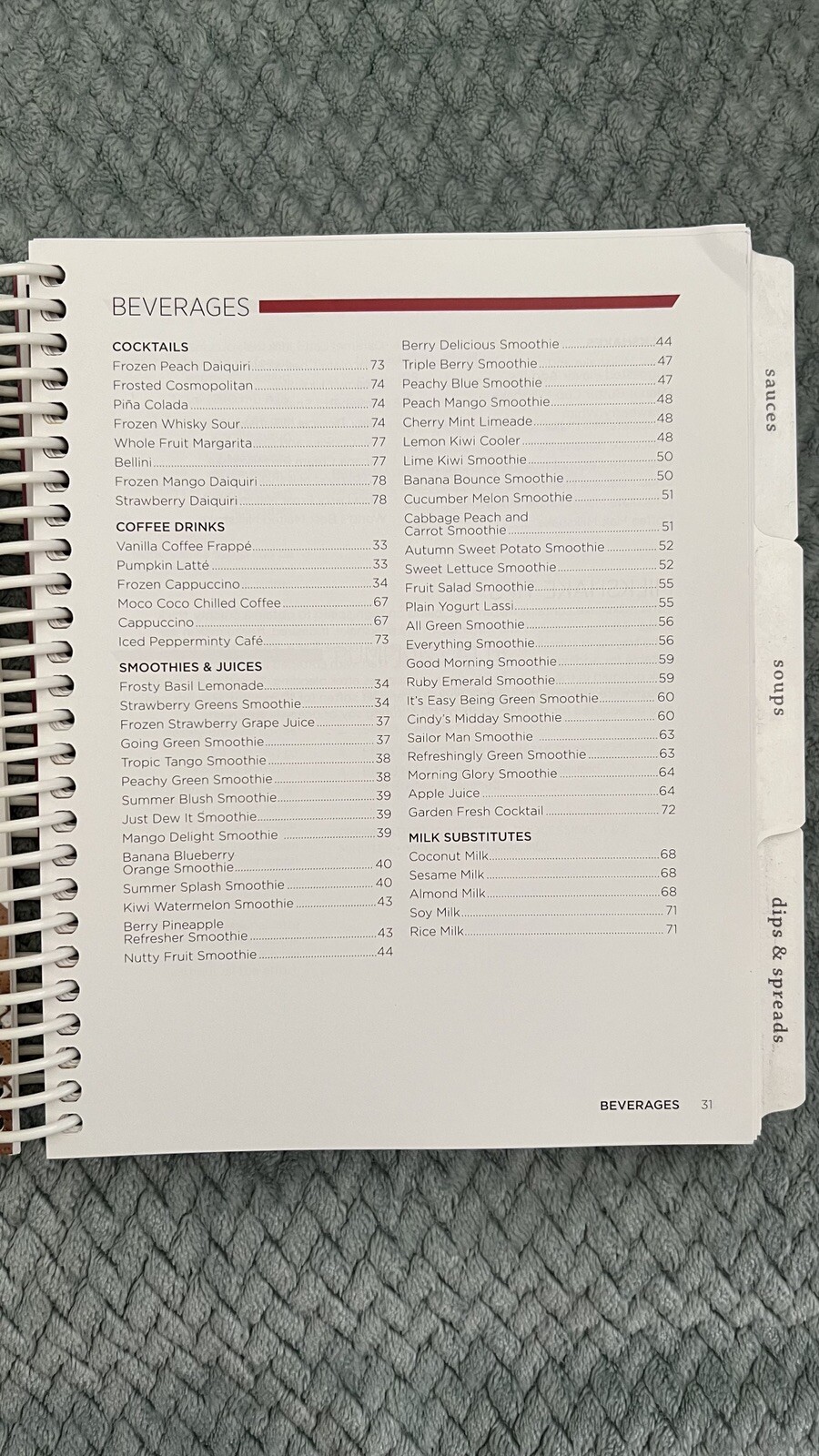 VITAMIX 6300 2012 SAVOR Recipes Vita-Mix Spiral Bound Cookbook