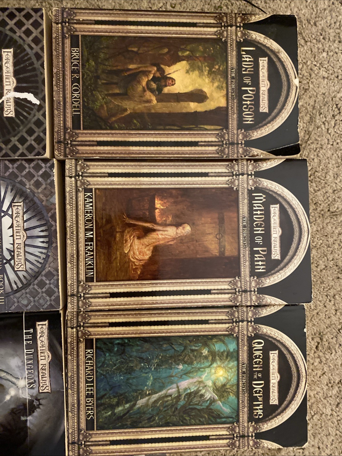 7 Book Lot Vintage Wizards Of The Coast Forgotten Realms Priests 1-3, Sembia 1st