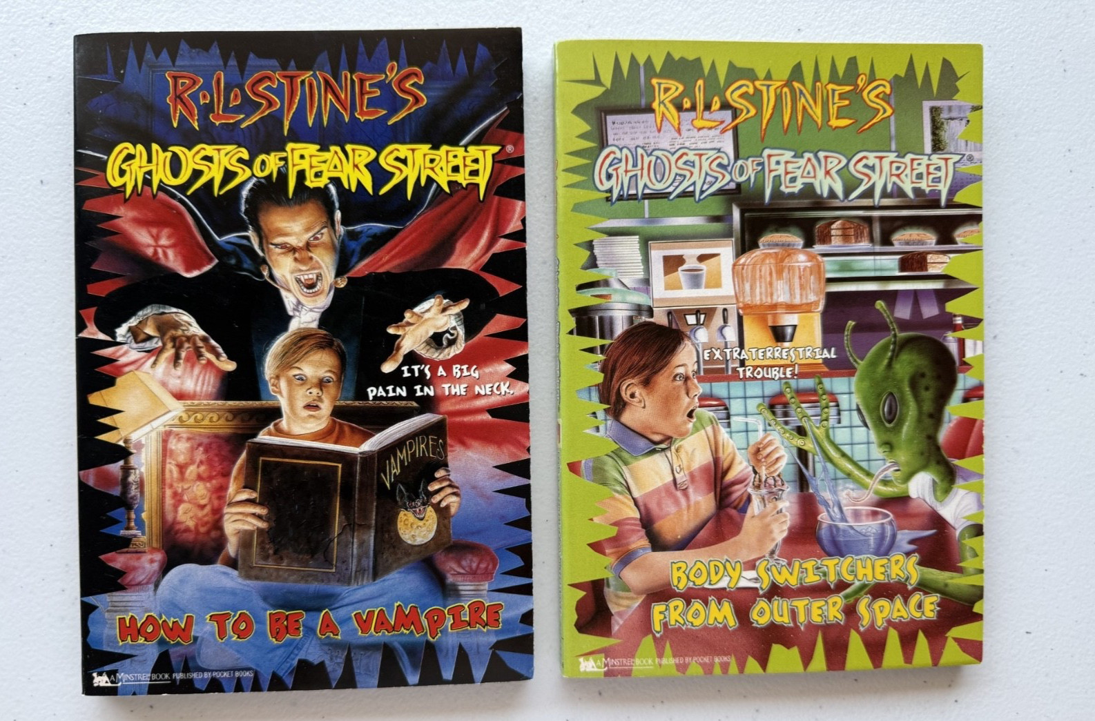 Lot of 14 Like New Vtg RL Stine Ghosts of Fear Street ppbs 13 are 1st print
