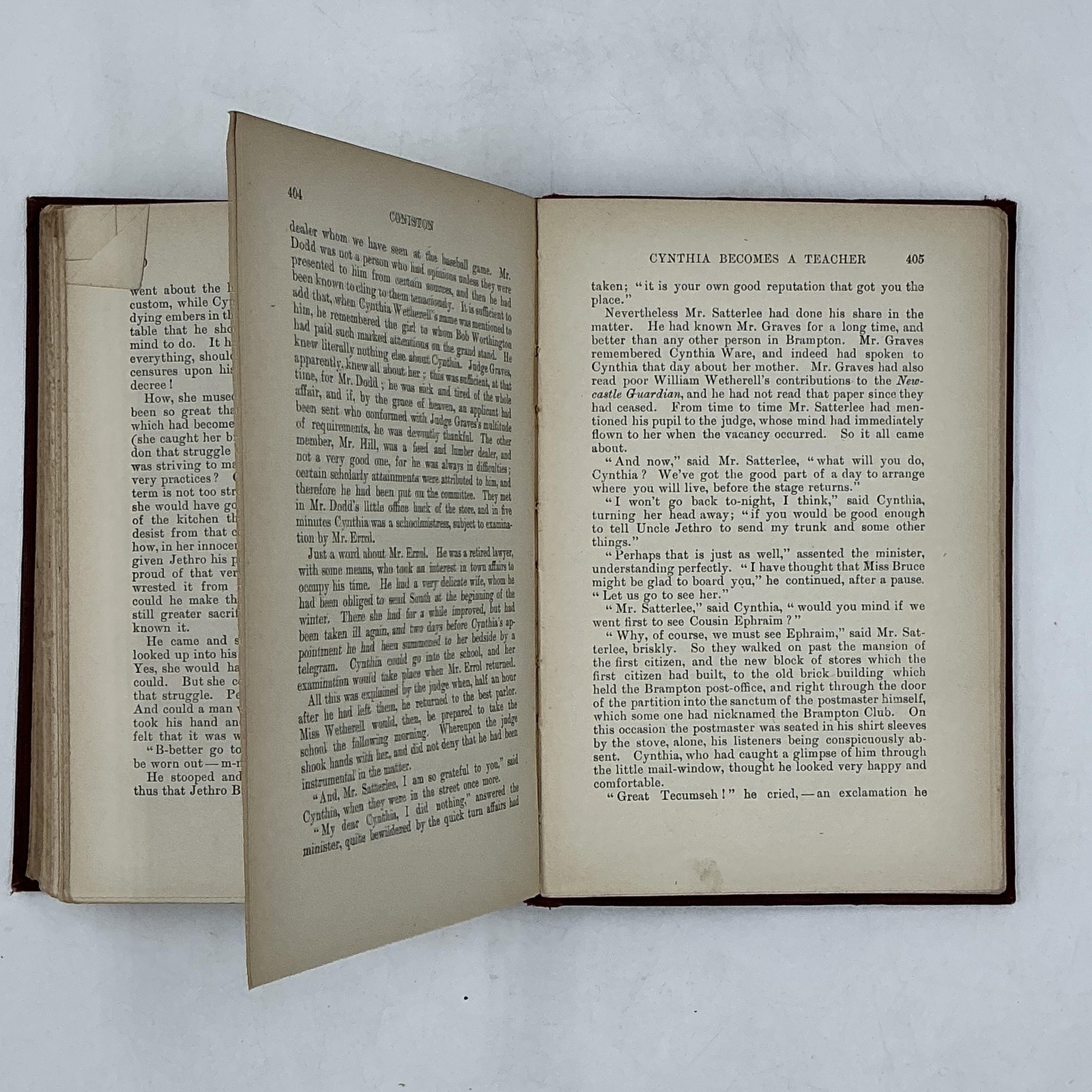 Vintage CONISTON Winston Churchill The Macmillan Company 1912 Hardcover Maroon