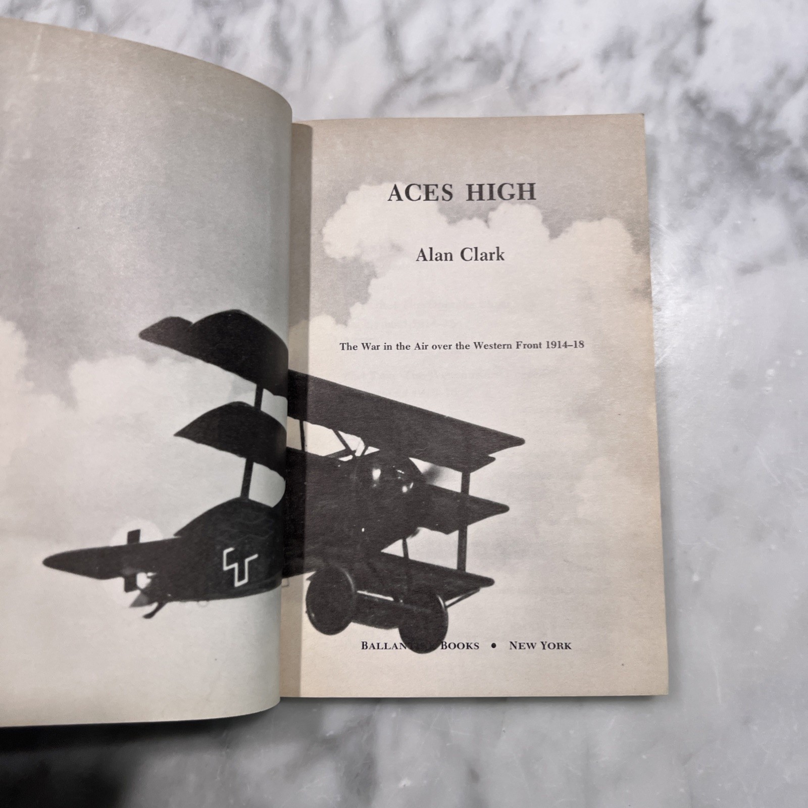 Aces High Paperback Alan Clark 1974 1st Edition WW1 Fighter Pilots Narrative