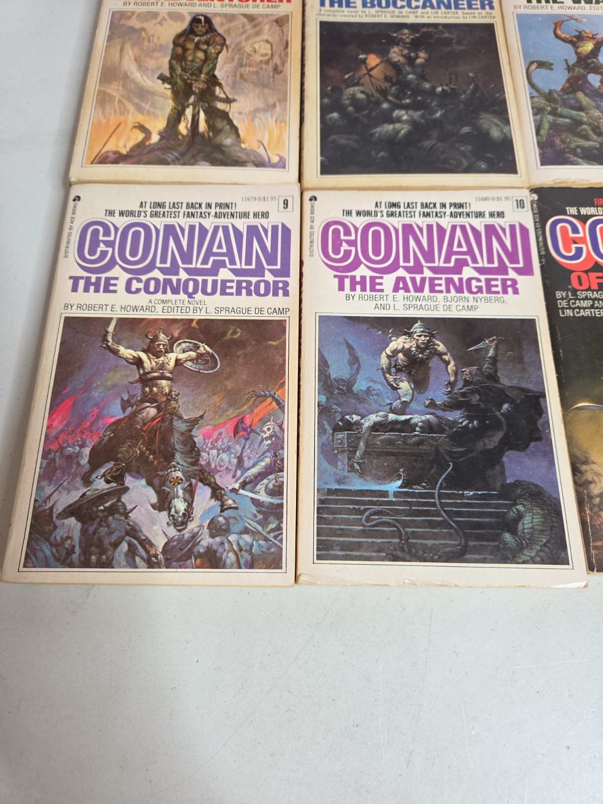 Conan Complete Main Series Robert E. Howard Ace Books Vintage Paperback Set 1-12