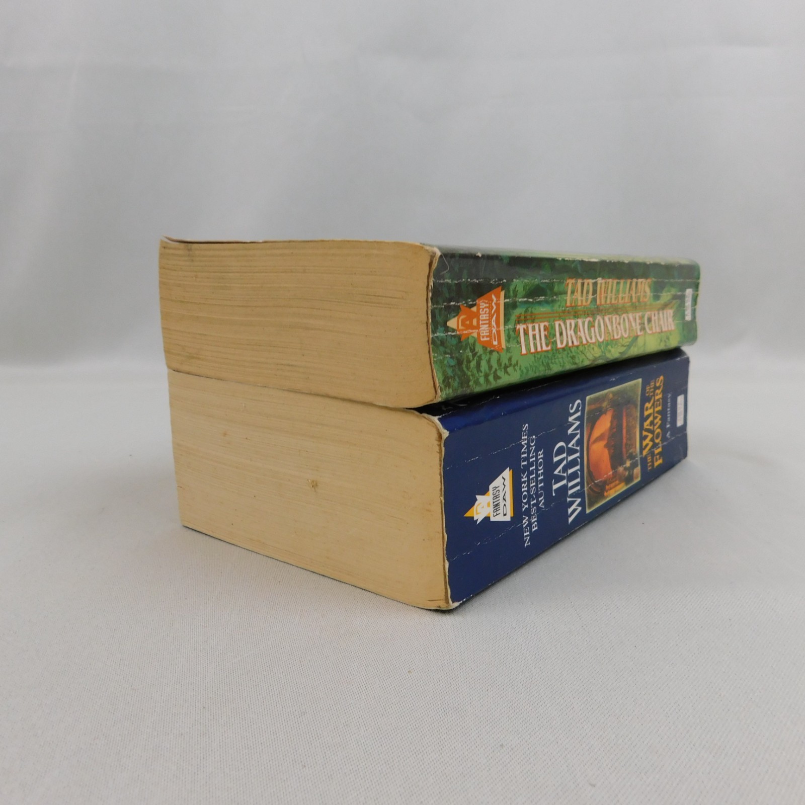 Lot 2 Tad Williams Paperbacks Sci-Fi Fantasy Dragonbone Chair War of the Flowers