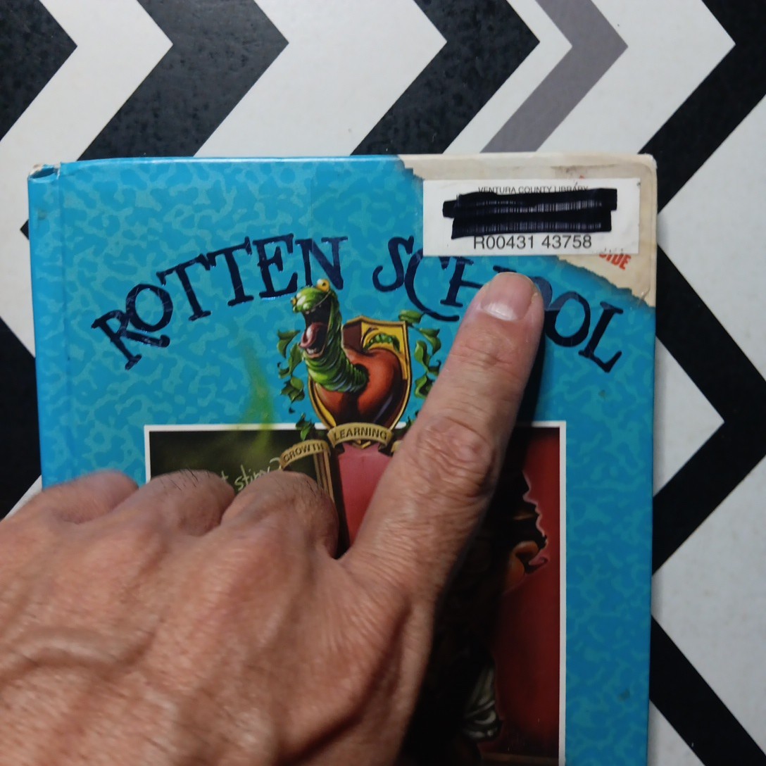 Lot Of 3 Rotten School Books RL Stine EX LIBRARY COPIES