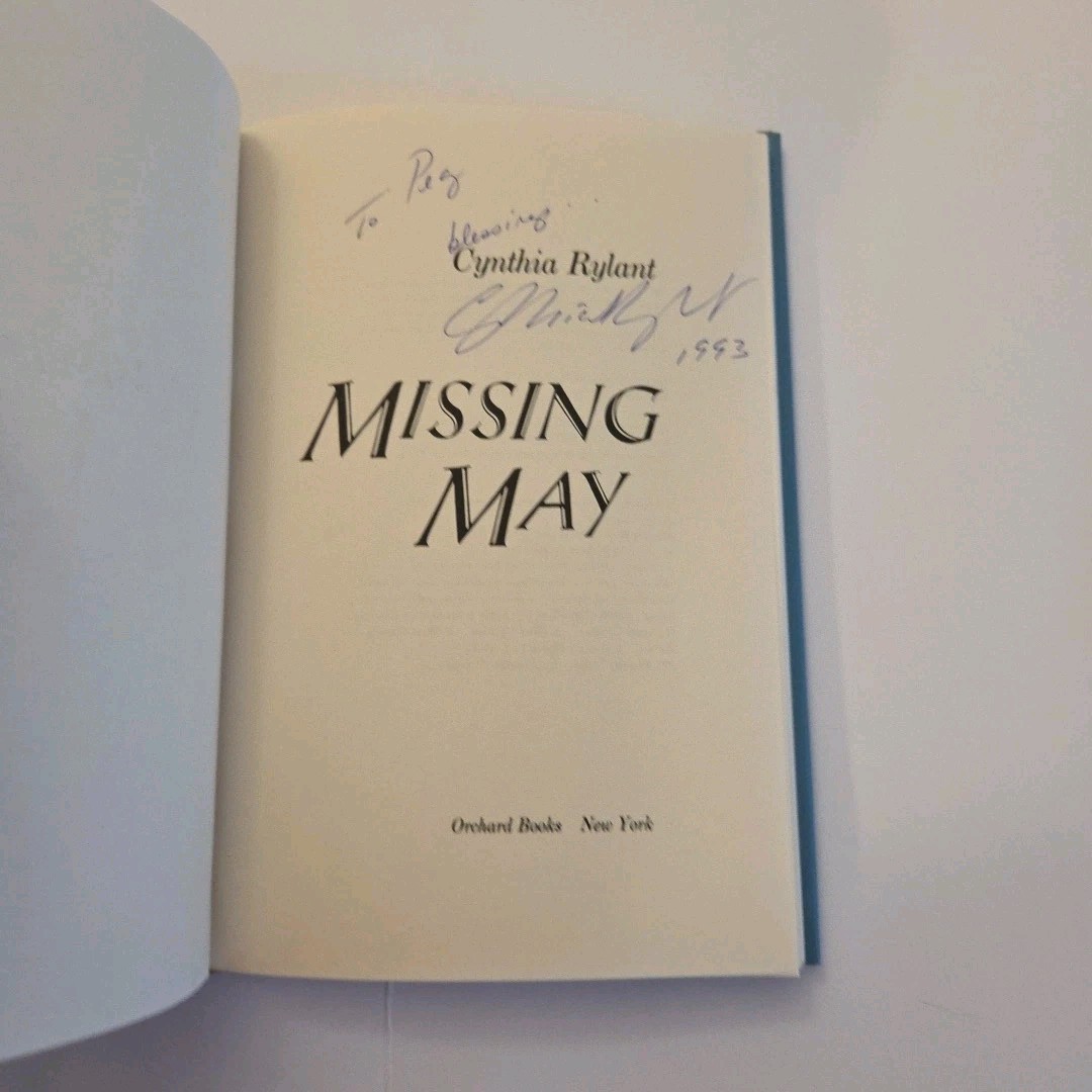 Missing May by Cynthia Rylant Signed! 1992 Hardcover HC/SC