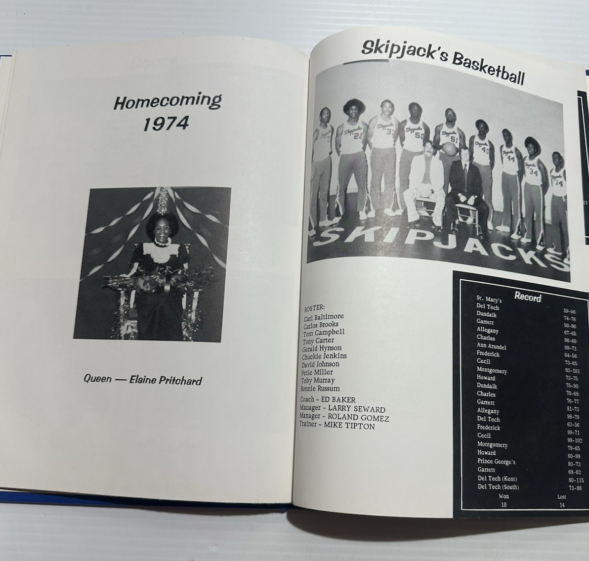 4 early Chesapeake College Yearbooks Wye Mills, Maryland Skipjacks 1972 73 74 75