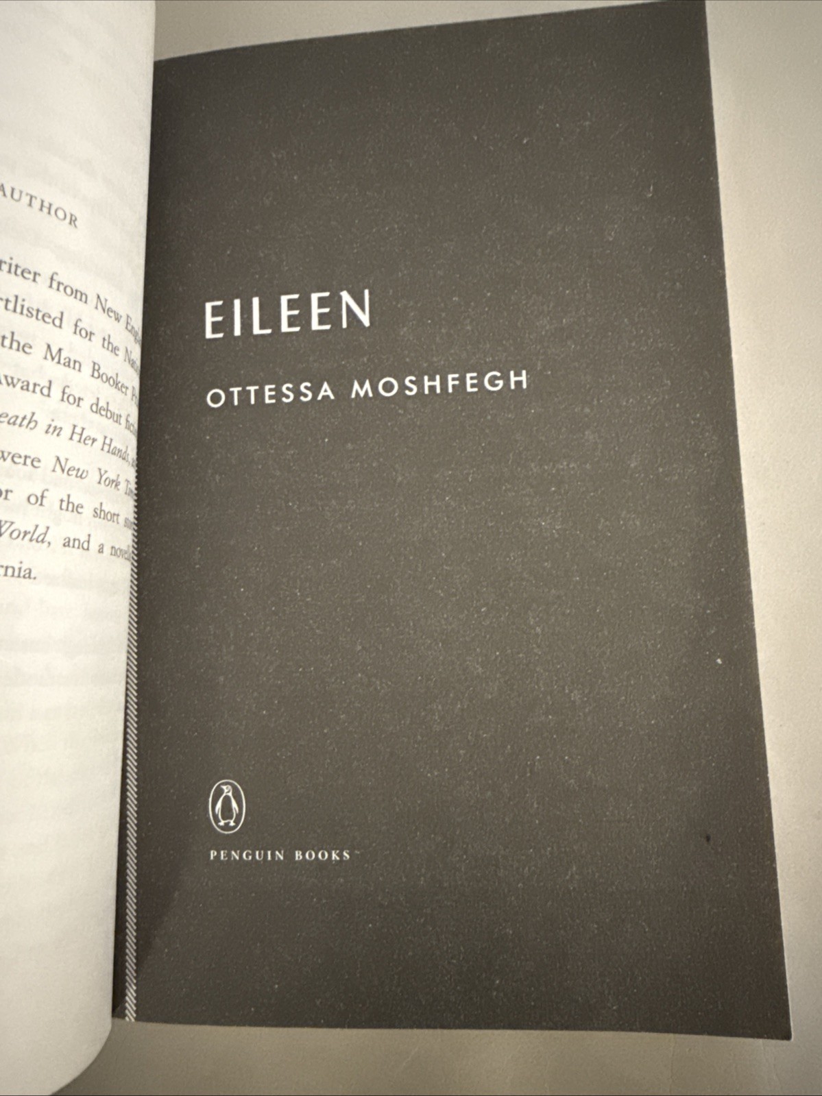 Eileen : A Novel by Ottessa Moshfegh (2016, Trade Paperback)