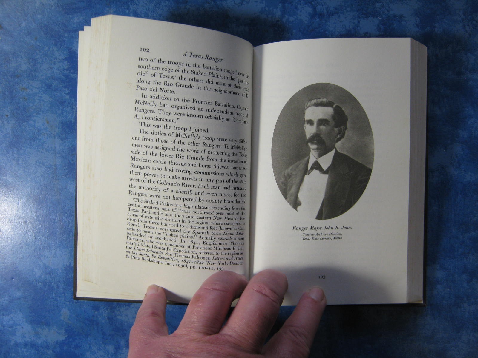 A TEXAS RANGER The Lakeside Classics N.A. JENNINGS HC 1992 Illustrated VGC