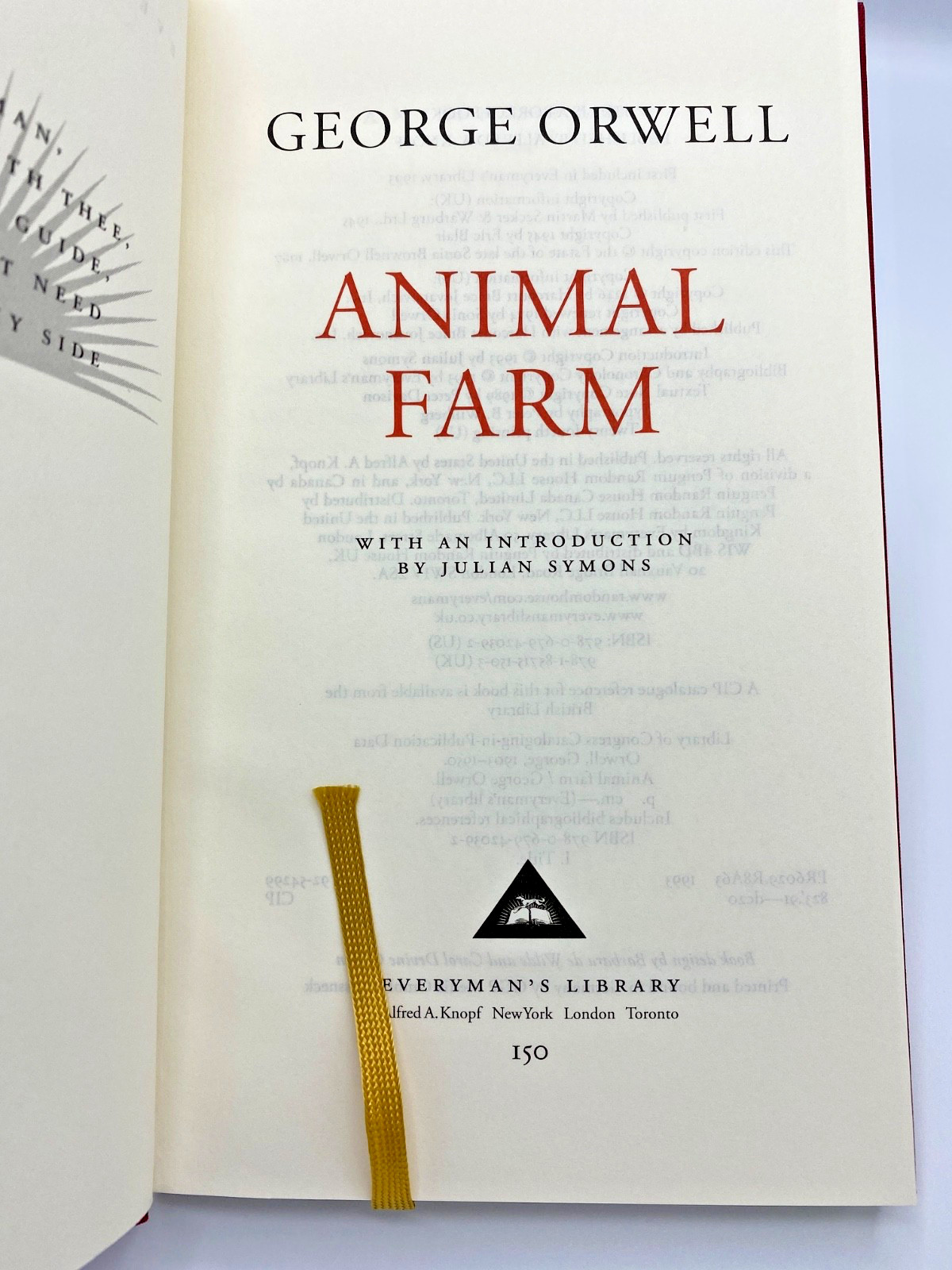 Animal Farm by George Orwell Deluxe Hardcover