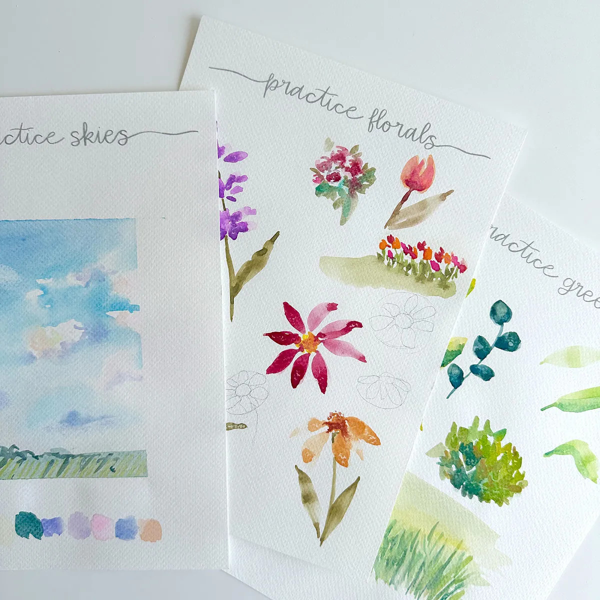 Watercolor Coloring Book with Tutorials