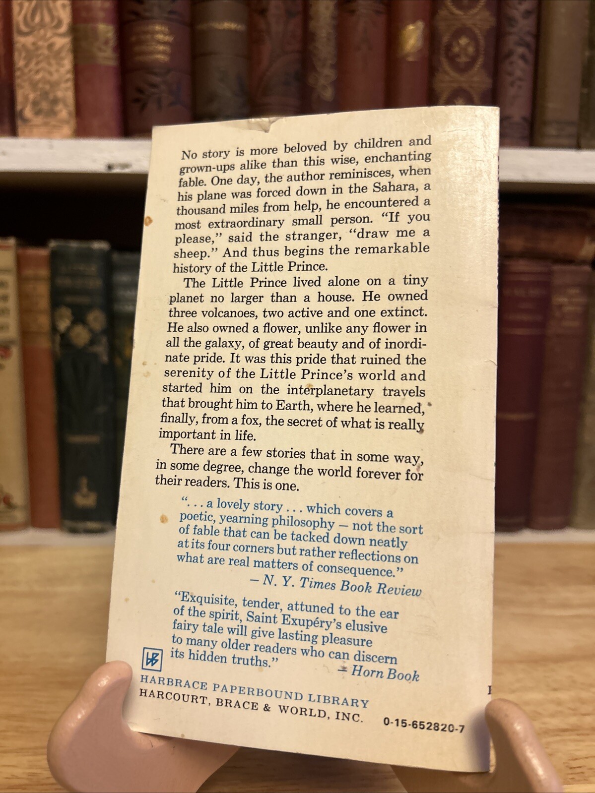 The Little Prince by Antoine De Saint-Exupéry Paperback 1971 HPL
