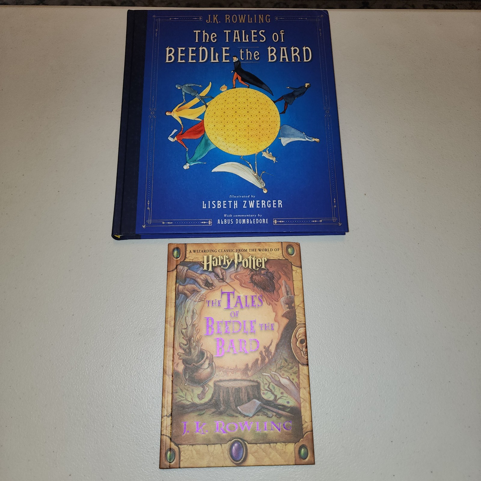 The Tales of Beedle the Bard: The Illustrated Edition & Regular Edition Lot of 2