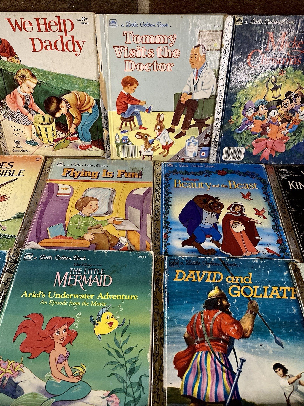 Little Golden Books Lot of 18 Mixed Titles Disney Childrens Picture Books Vtg