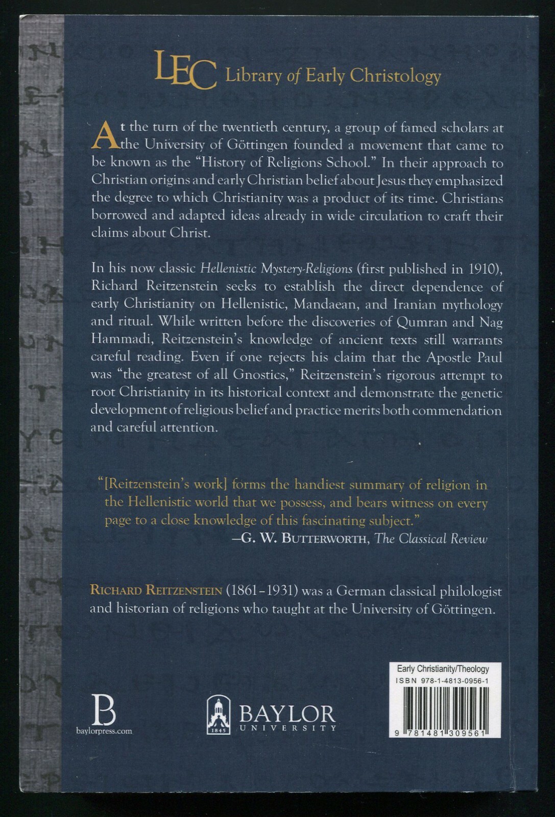 Hellenistic Mystery-Religions • Basic Ideas and Significance by Reitzenstein
