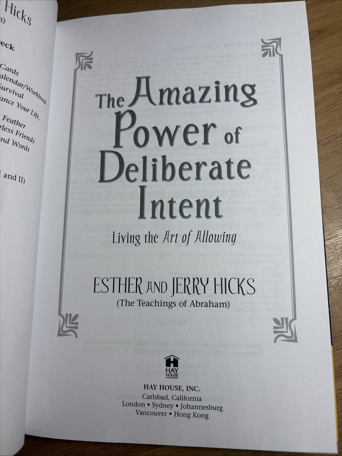 SIGNED Jerry Hicks Amazing Power of Deliberate Intent Esther Teachings Abraham