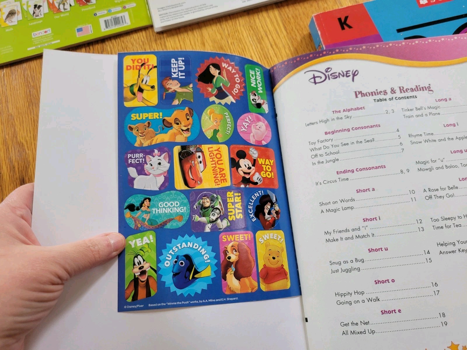 New 7 Learning Workbooks, Phonics, Sounds, Letters, Time&money, Early Reading.