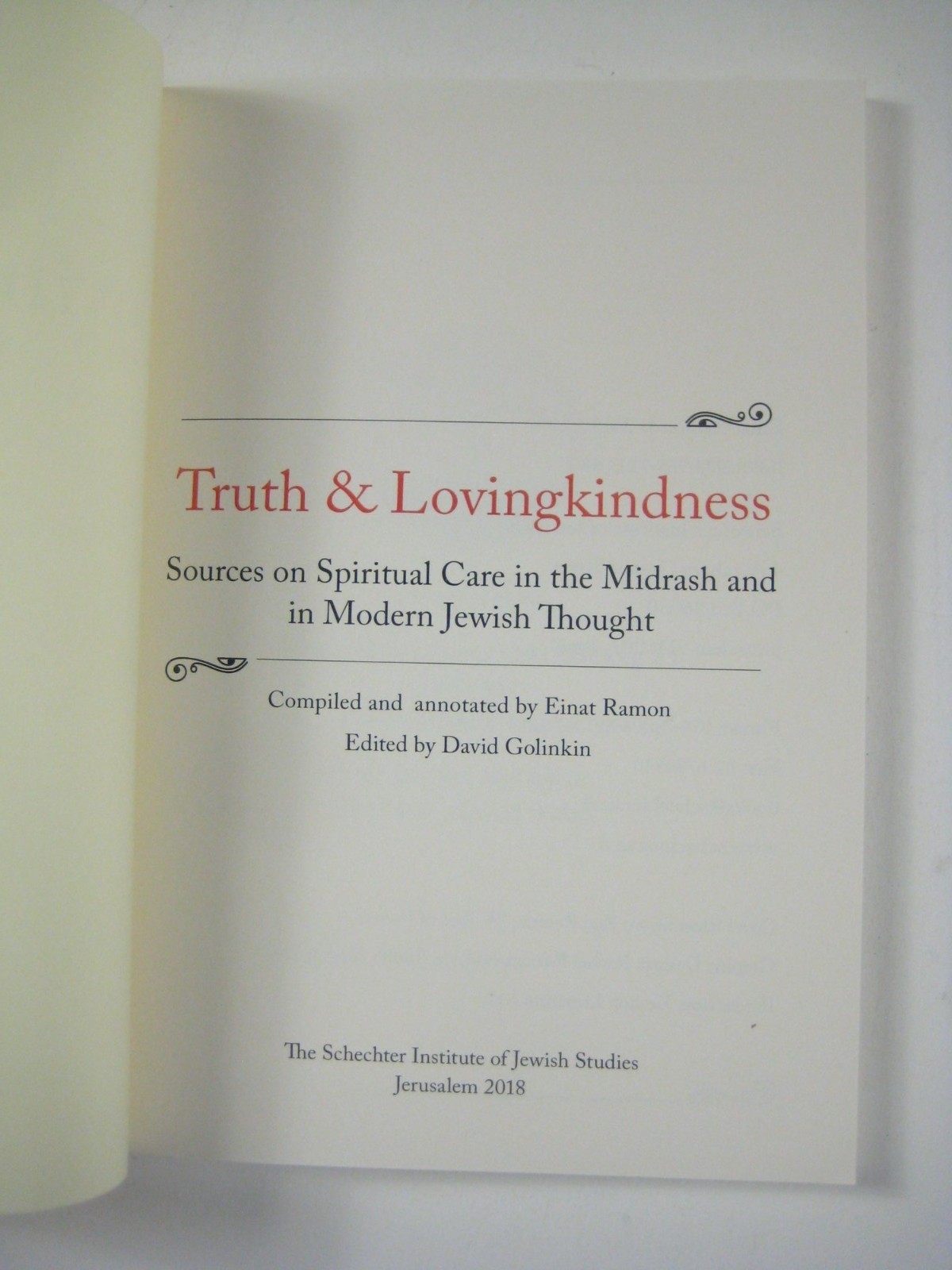 Truth Lovingkindness Sources On Spiritual Care Midrash Modern Jewish Ramon
