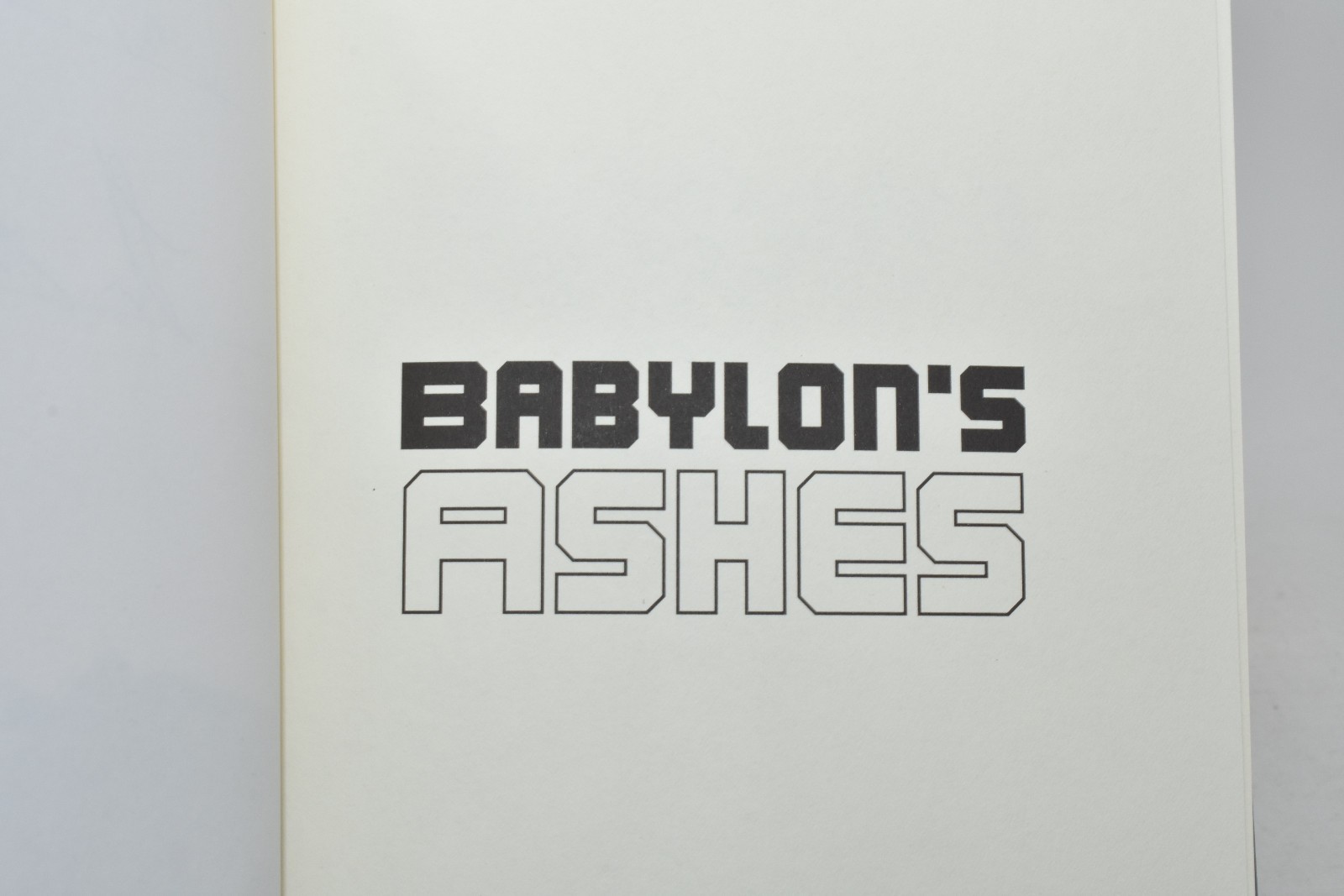 SIGNED LIMITED Babylon’s Ashes James S.A. Corey Subterranean Press (Leviathan)
