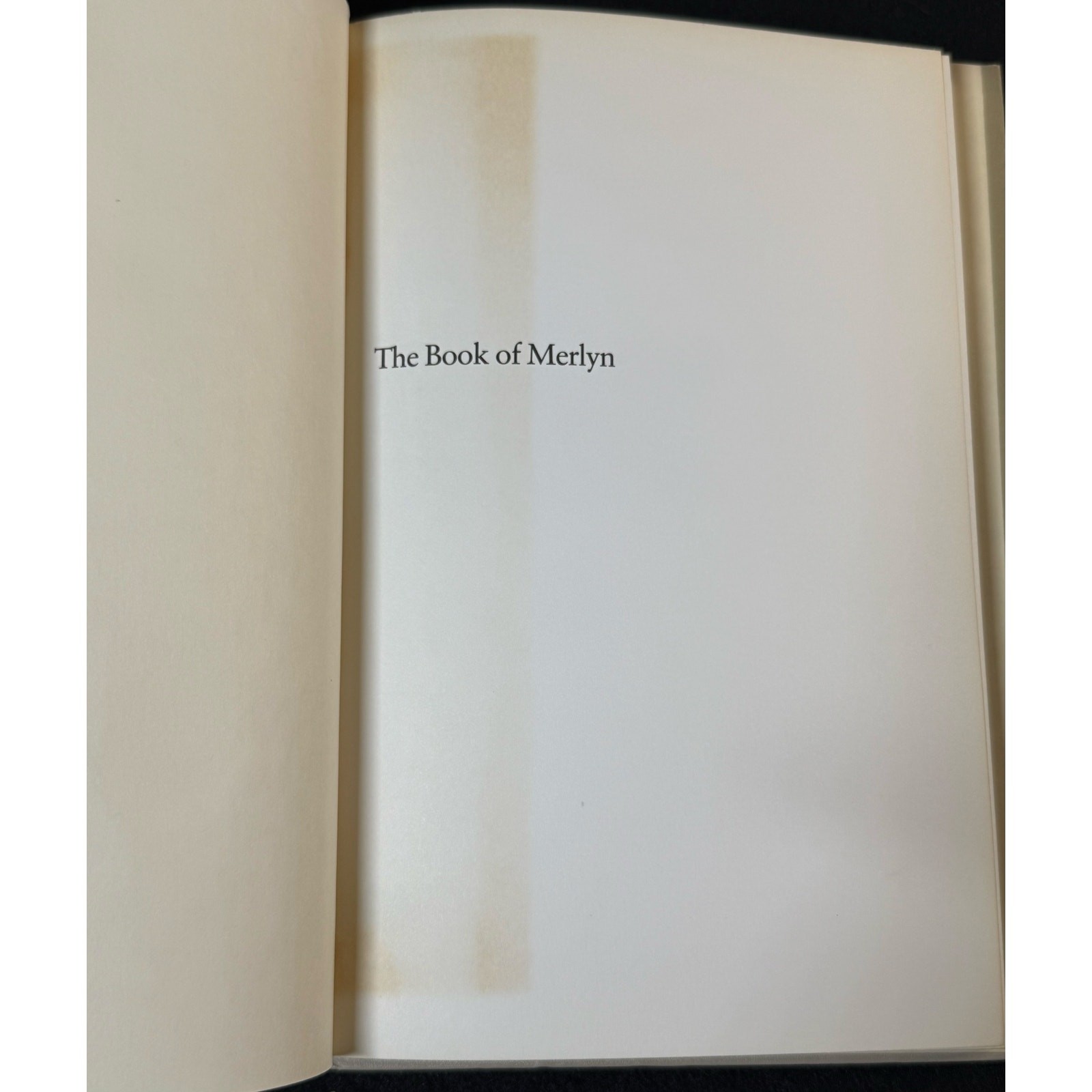 The Book of Merlyn – T.H. White – Hardcover Book Club Edition Dust Jacket 1977