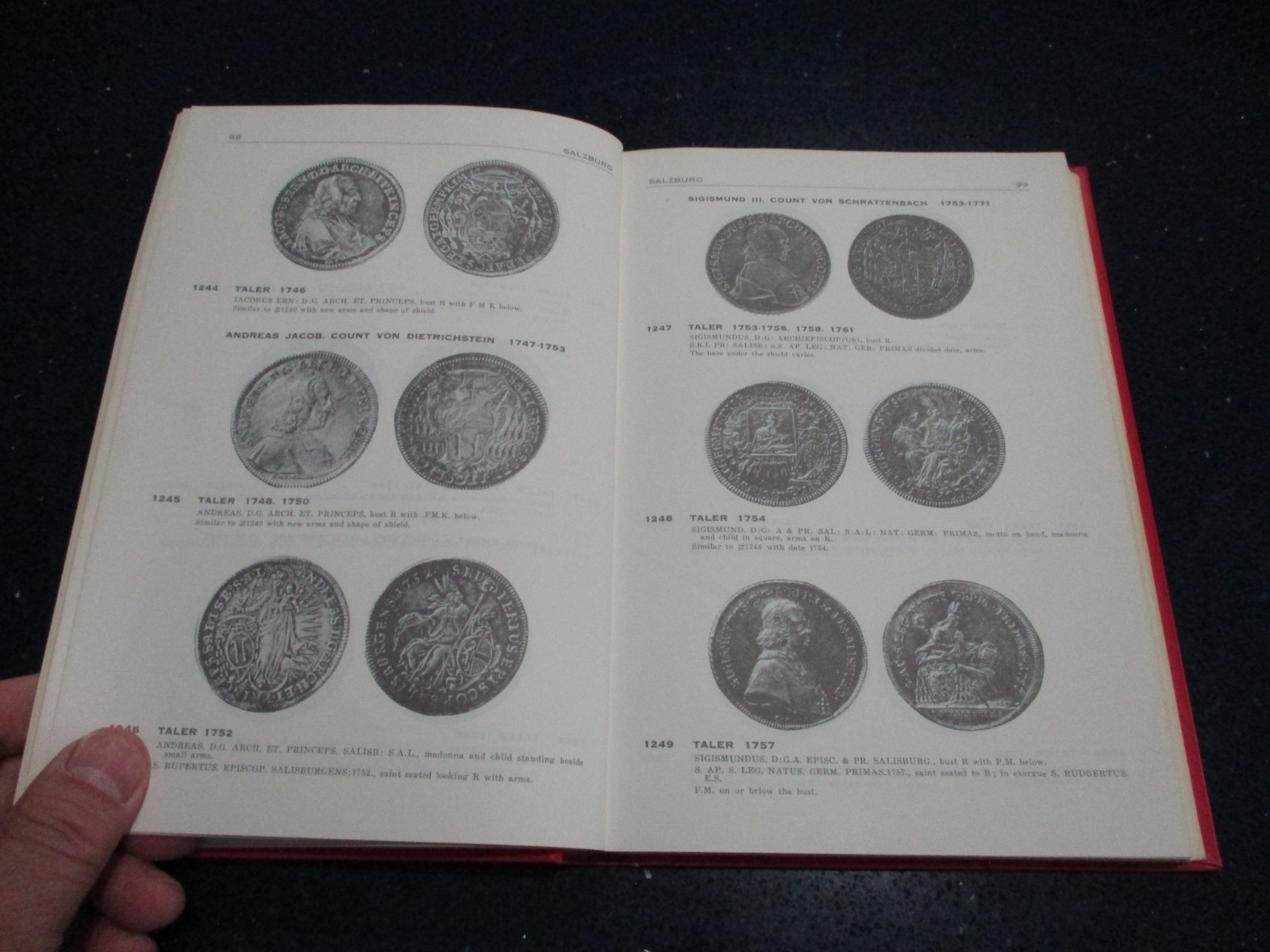 EUROPEAN CROWNS 1700-1800 Coin Book by John S Davenport w/ ORIGINAL VALUE SHEET!