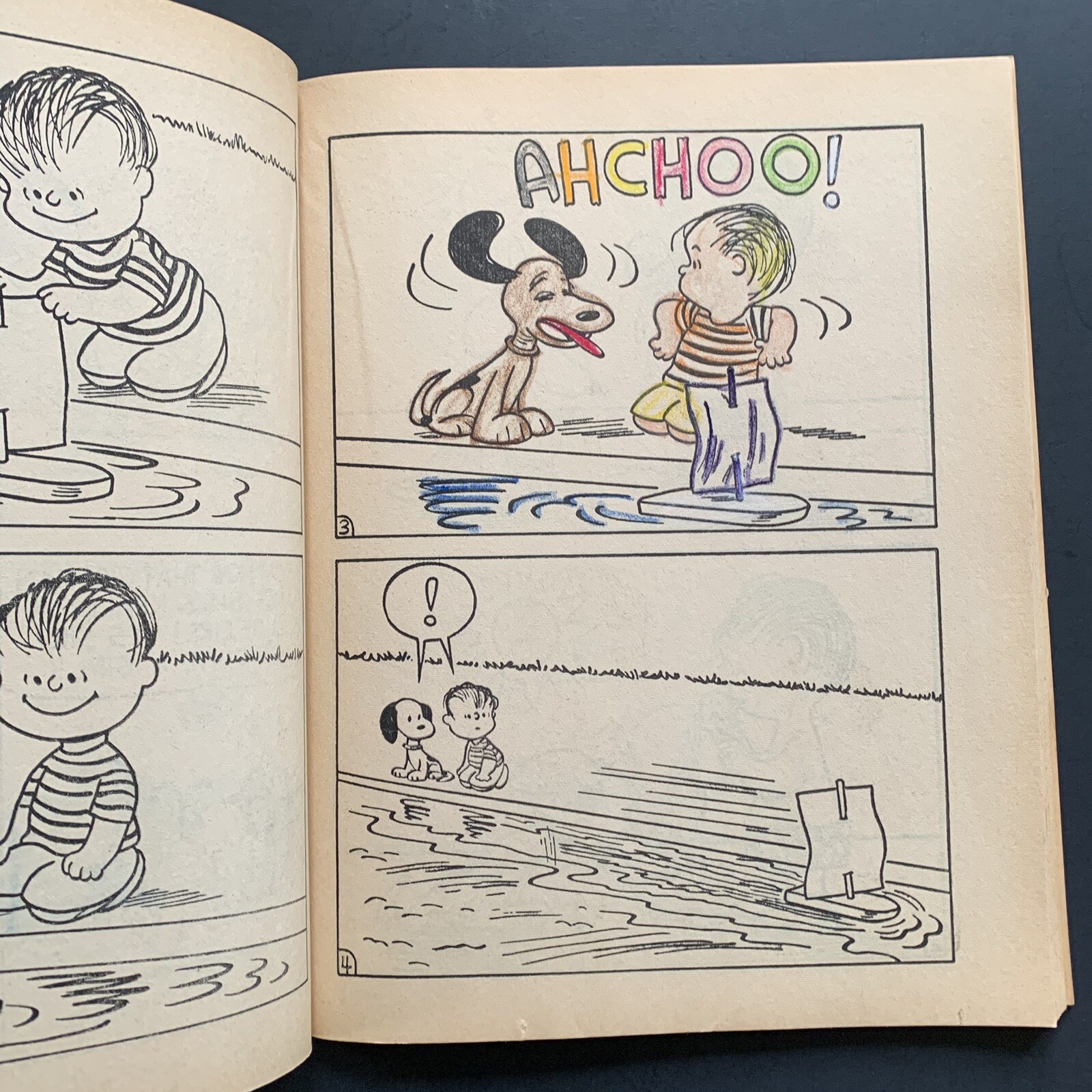 Vintage Coloring Book SNOOPY 1976 Peanuts Used 6 of 80 Pages Saalfield **READ**