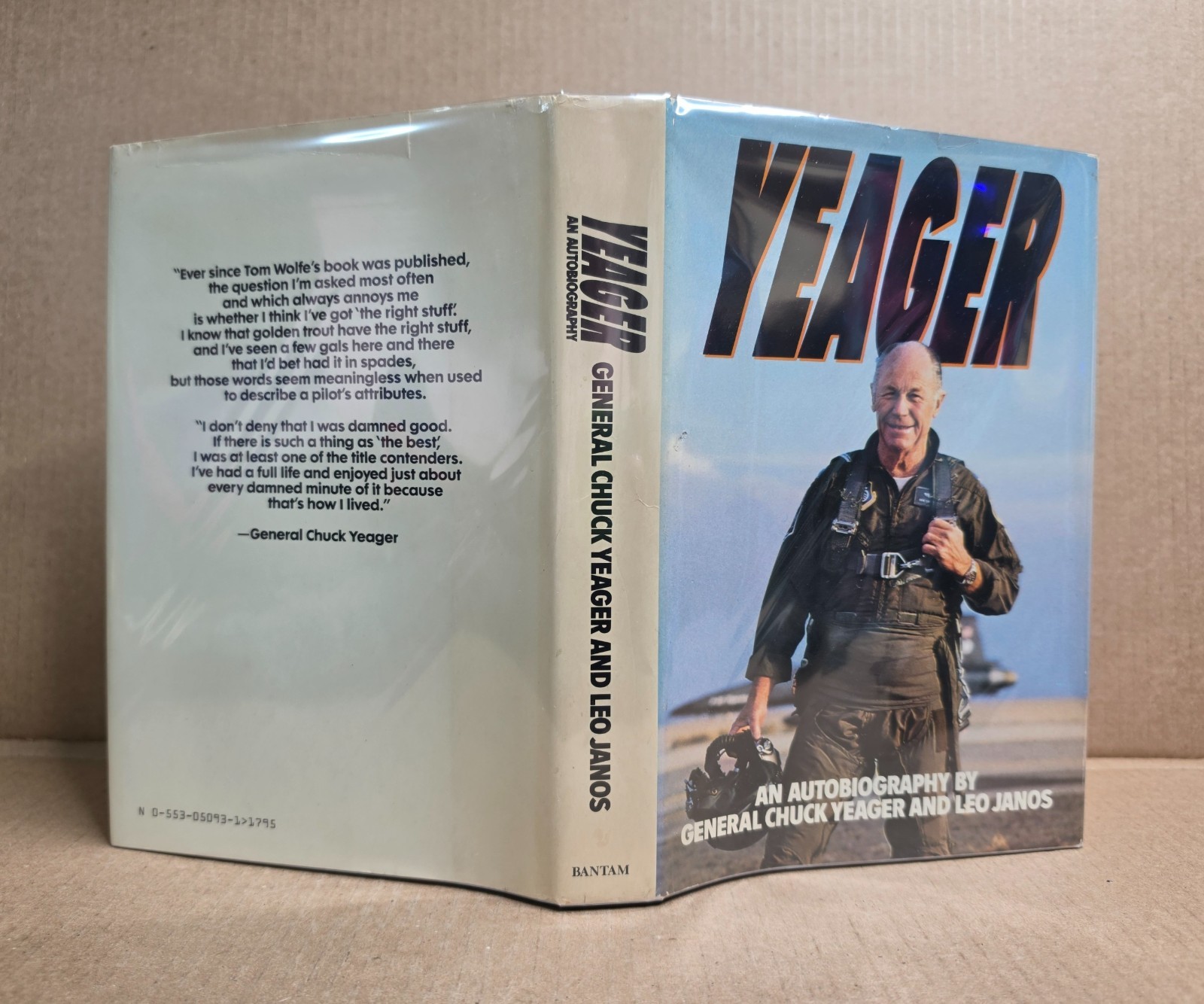 SIGNED Yeager : Autobiography by General Chuck Yeager & Leo Janos 1985 HC / DJ