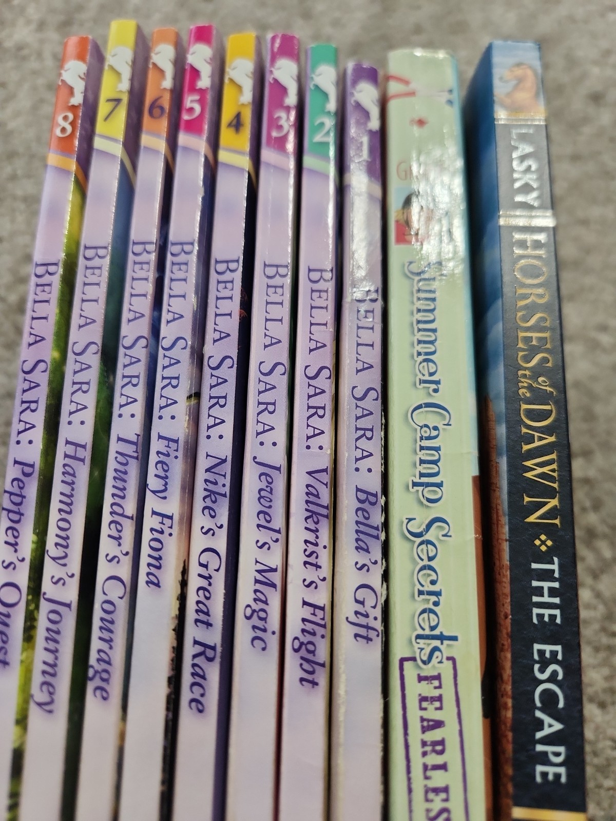10 Horse Books Kids YA Bella Sara Series Kathryn Lasky Summer Camp Secrets