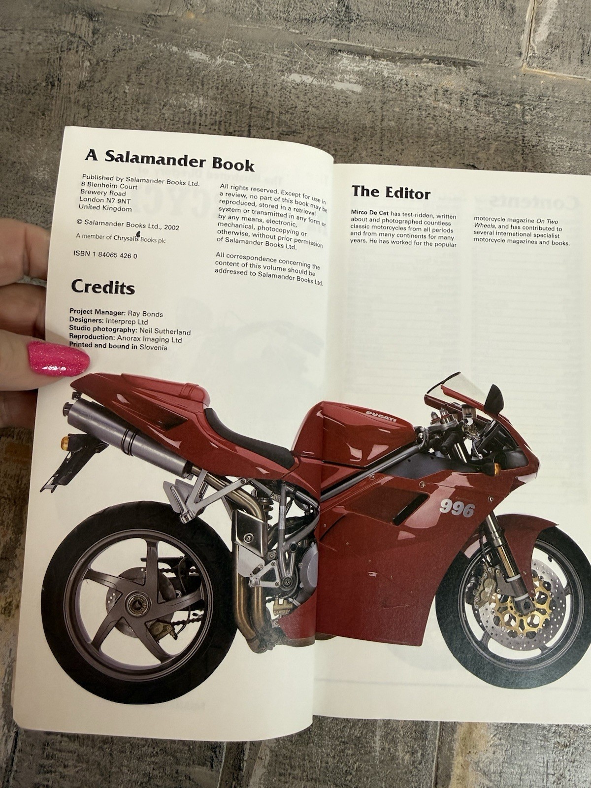 The Illustrated Directory of MOTORCYCLES (Paperback, 480 Colorful Pages, 2002)
