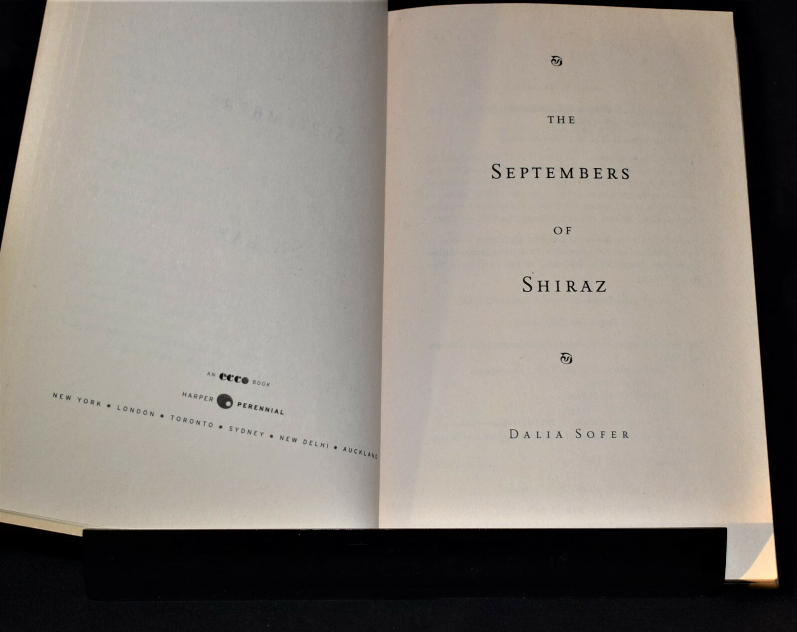The Septembers of Shiraz; A Novel by Dalia Sofer Paperback – 350 pages