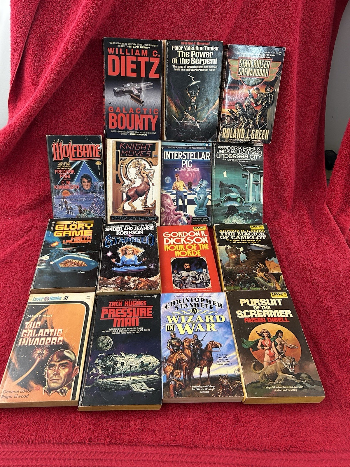 Mixed Lot of 41 Vintage Science Fiction Sci-Fi Fantasy Paperbacks