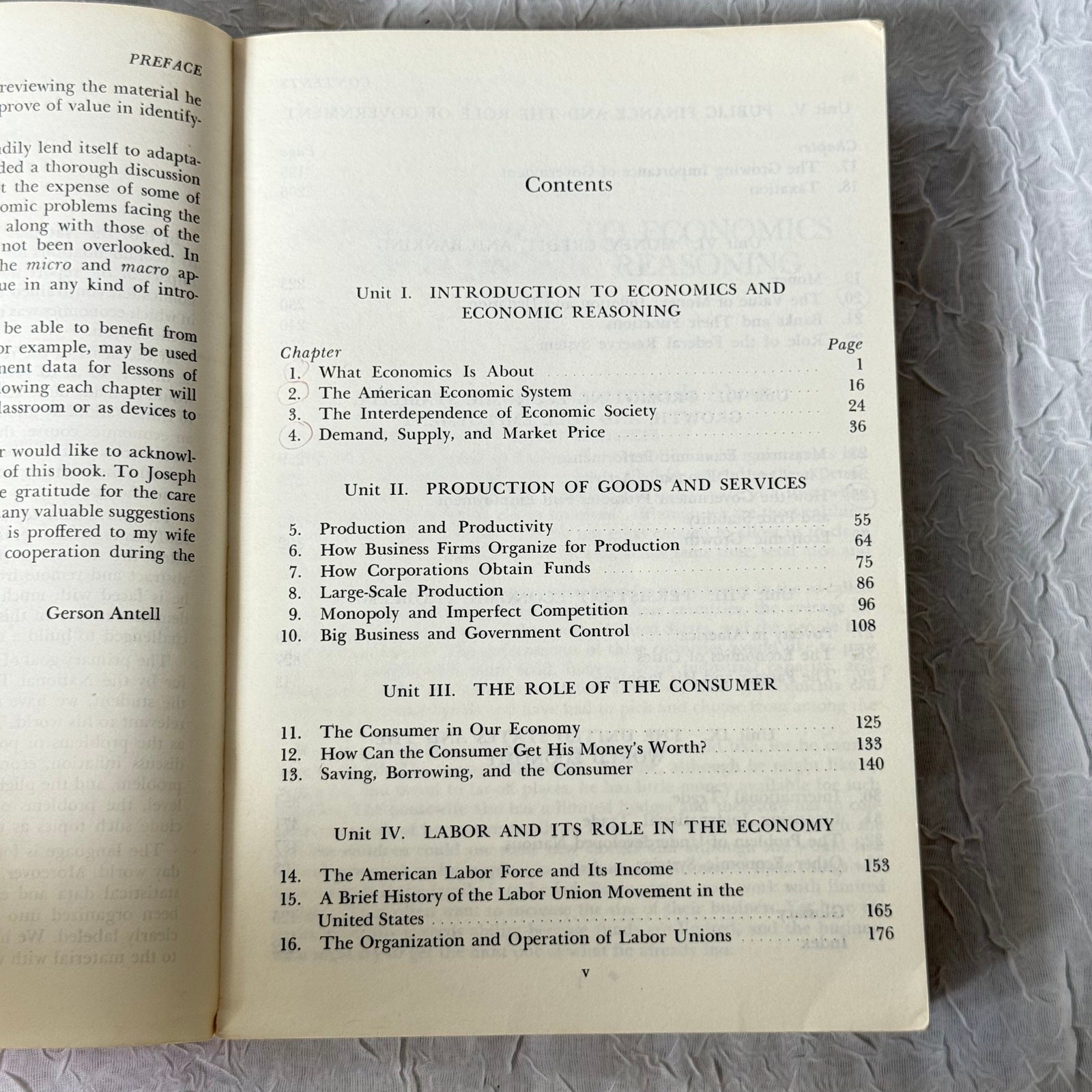 Economics Institutions and Analysis Gerson Antell 1974 AMSCO Textbook Vintage
