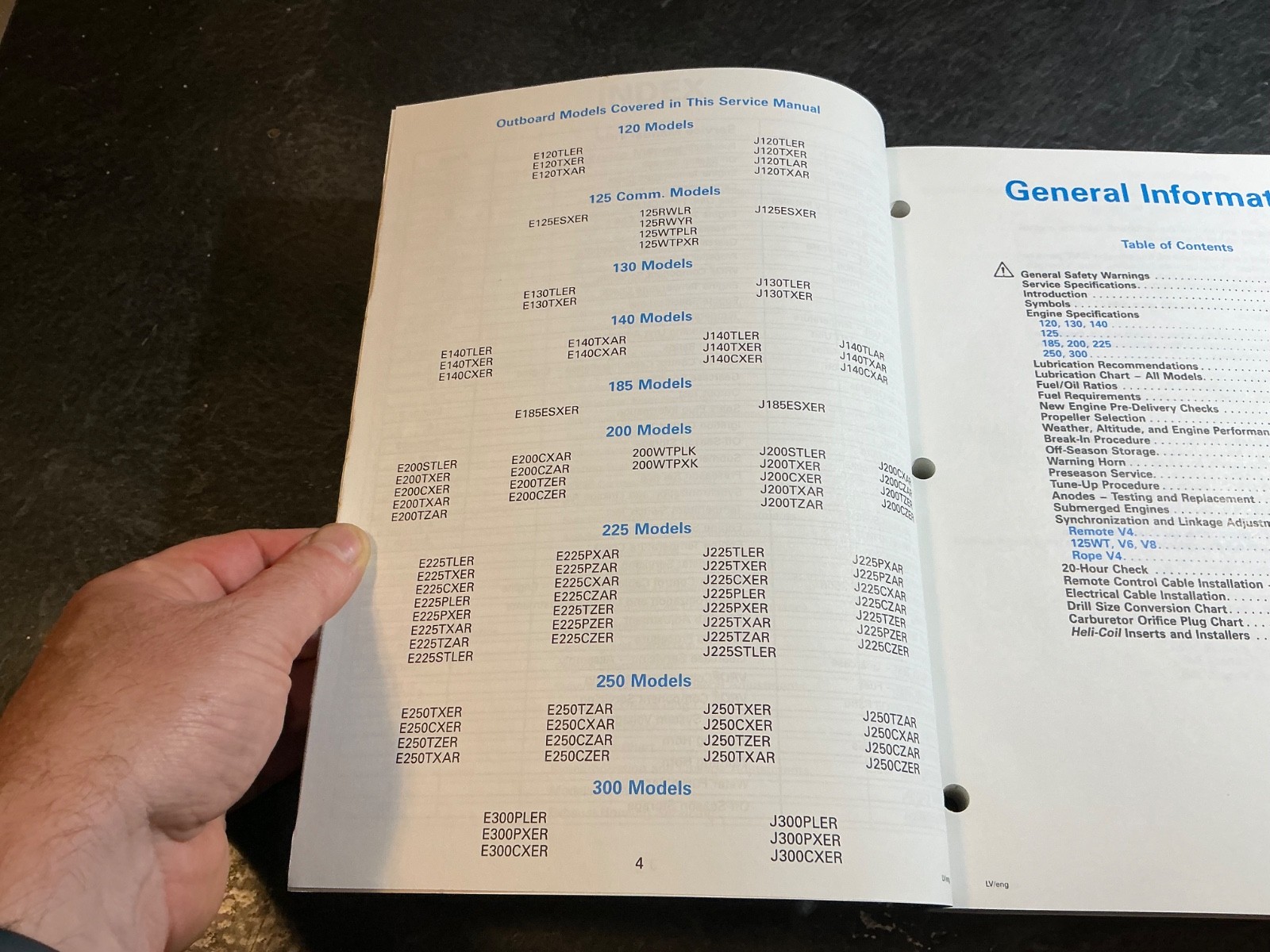 1994 Johnson Evinrude 120-300 HP Outboard Service Manual #500612 V4 V6 V8 Looper