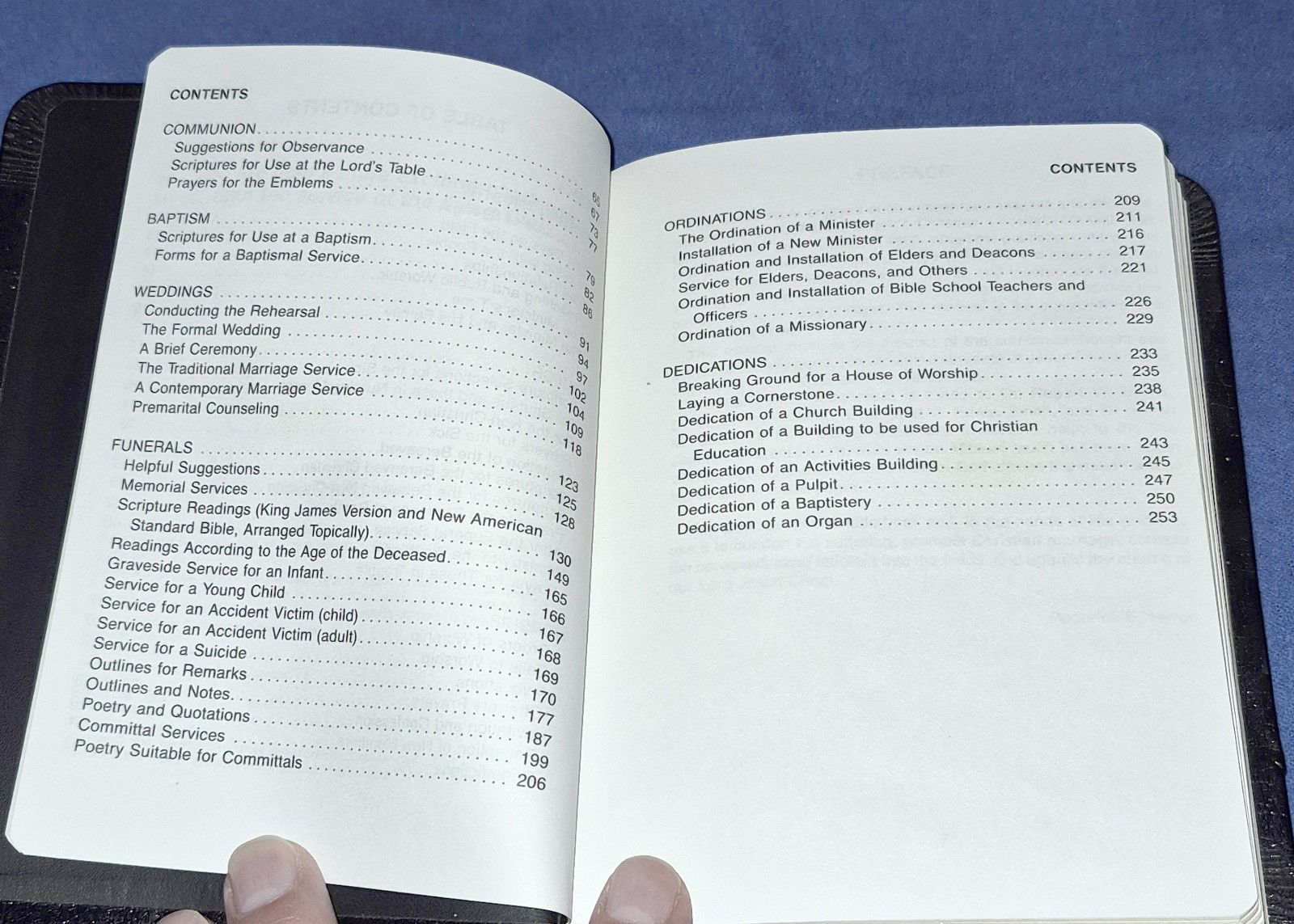 Christian Minister’s Manual Roderick E Huron, Black Imitation Leather 1984 1991