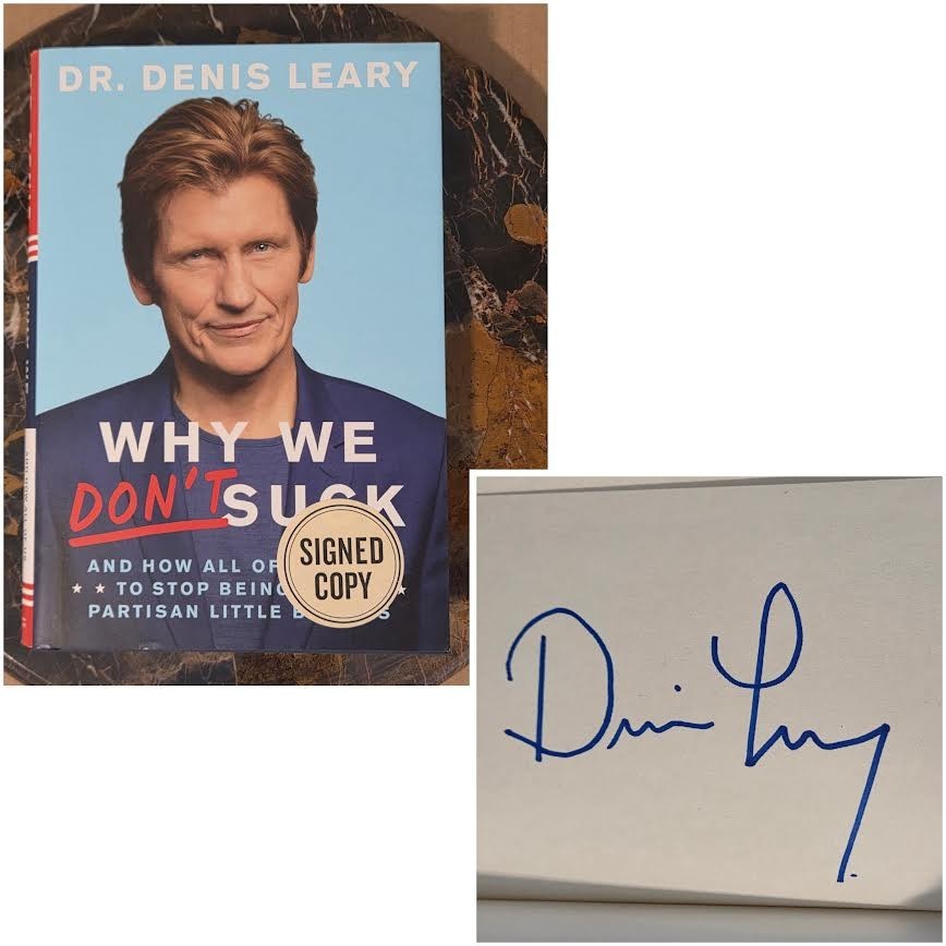 DENIS LEARY Why We Don’t Suck SIGNED AUTOGRAPH 2017 HC FIRST EDITION VGC