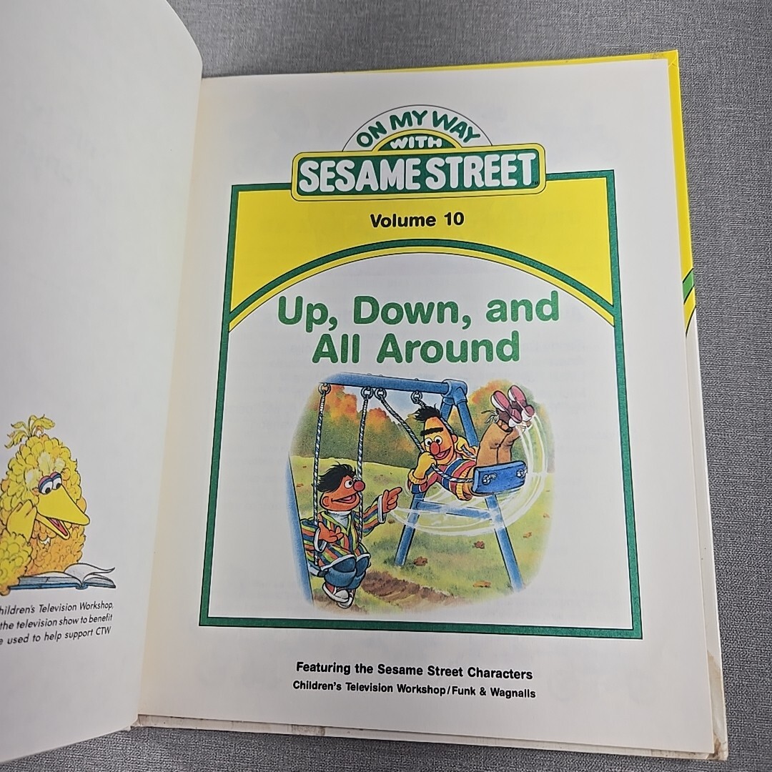 On My Way with Sesame Street UP DOWN AROUND Volume 10 Hardcover Book