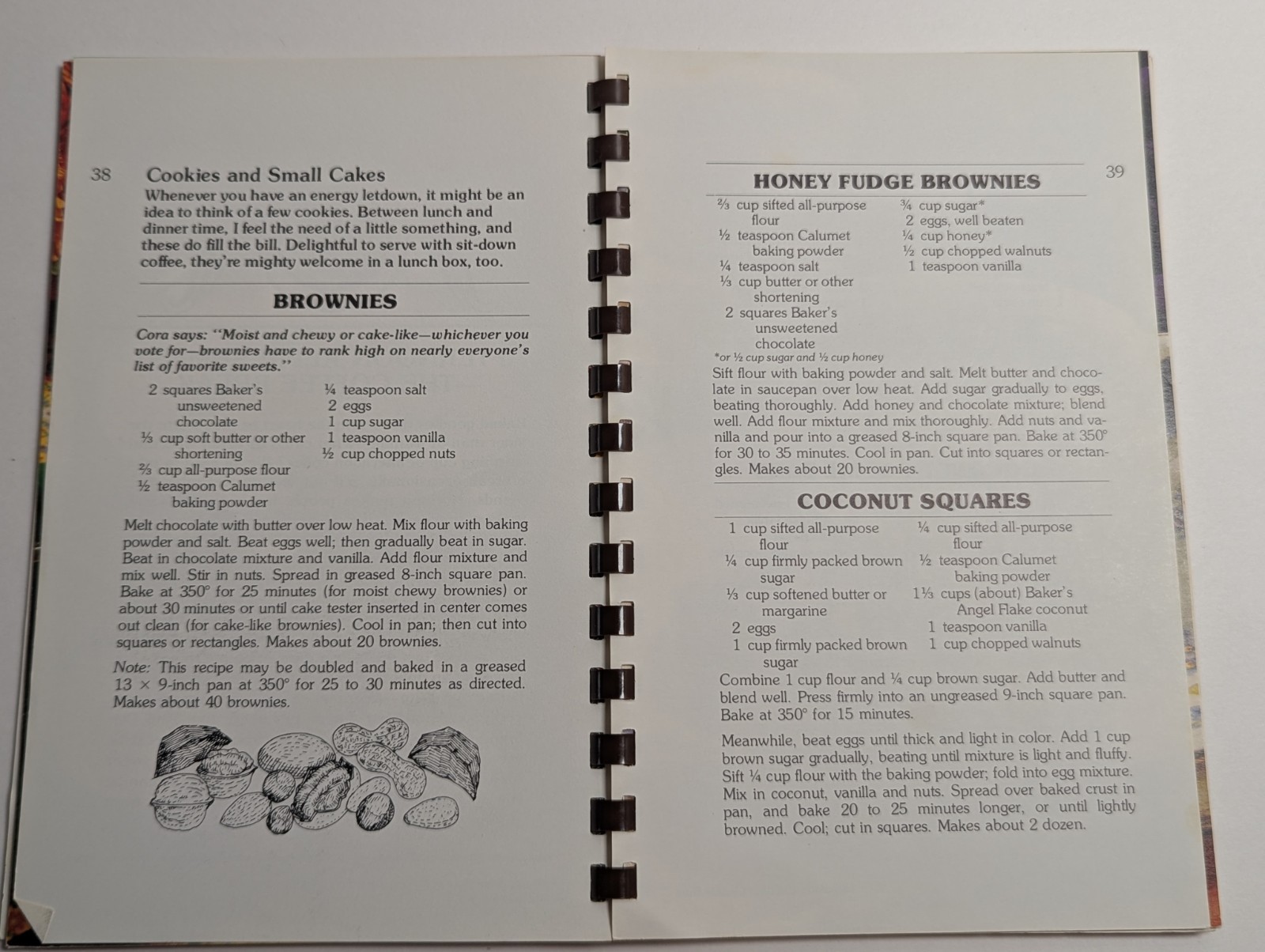 Cora’s Country Cookbook by Margaret Hamilton Spiral Bound 1977, 125 pages