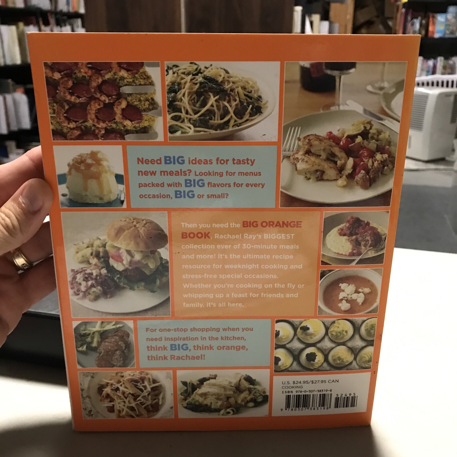 ***Signed*** Rachael Ray’s Big Orange Book Cookbook Signed (3lb) First Edition