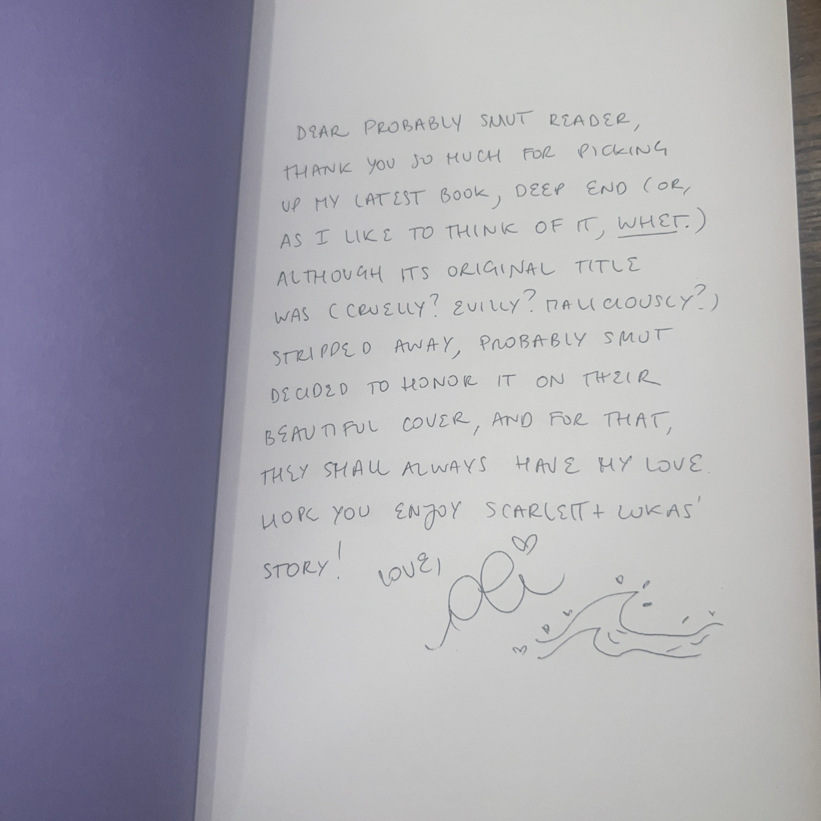 Probably Smut Special Edition Deep End By Ali Hazelwood Hardcover