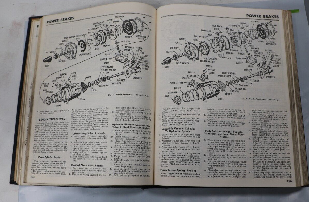 1956 Motor’s Auto Repair Manual 19th Edition Car Auto Vehicle Mechanic 1946-1956
