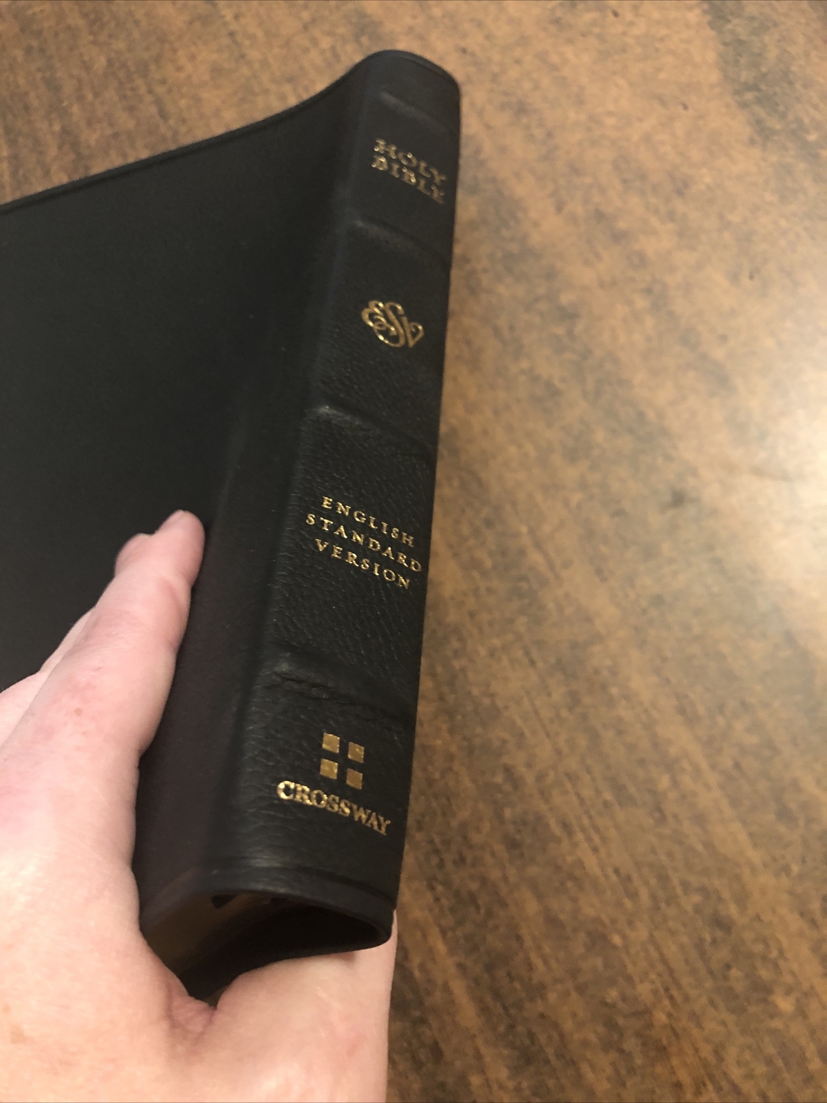 ESV Thinline Bible – $174.99 Retail – Black Top Grain Genuine Leather