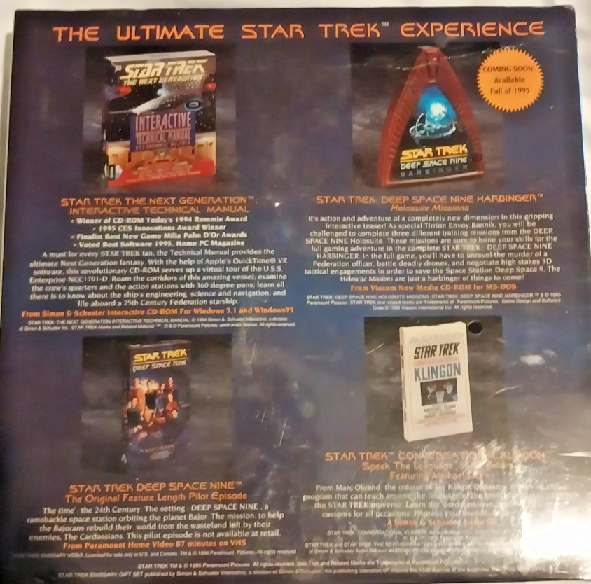 Star Trek Emissary Gift Set- Brand New.