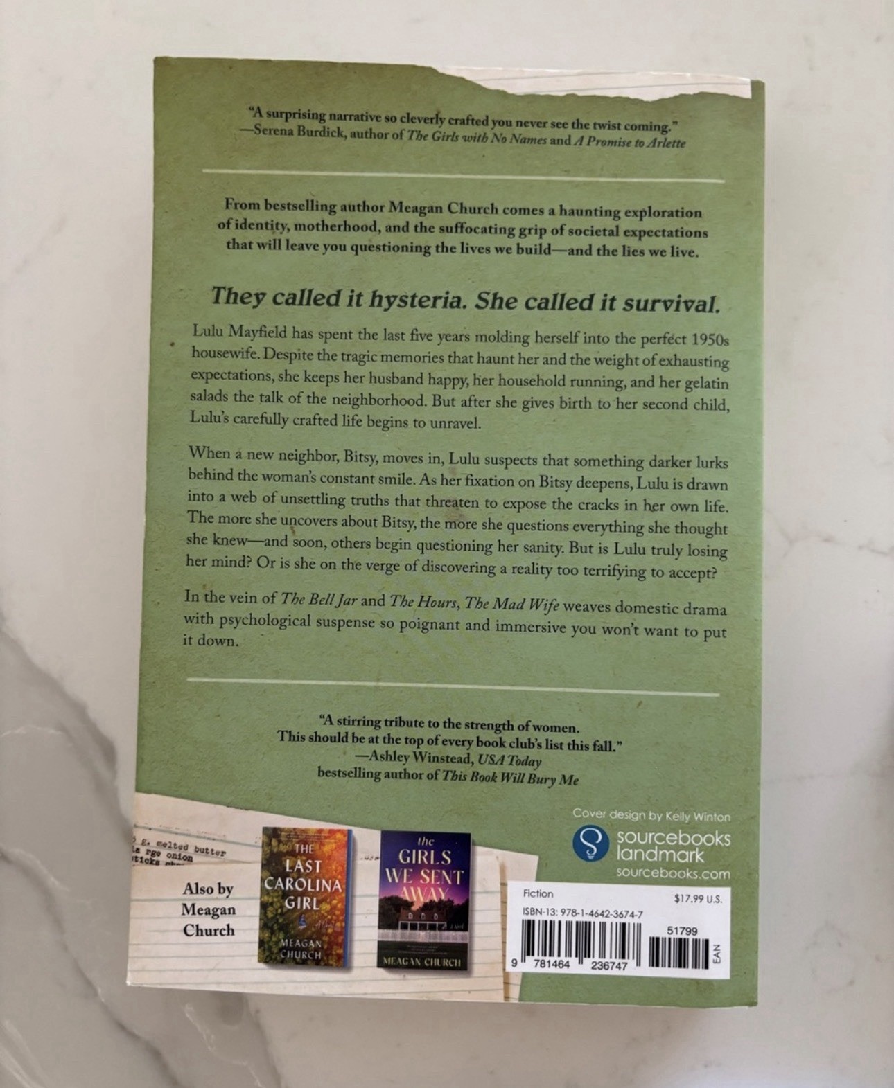 Meagan Church The Mad Wife: A Novel (2025) Trade Paperback – Fiction Thriller