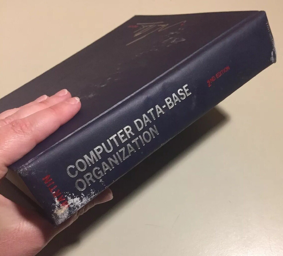Vintage 1977 Computer Data-base Organization Martin